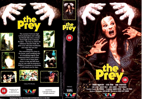 ThePreyVHSUKcoverMeathookCinema