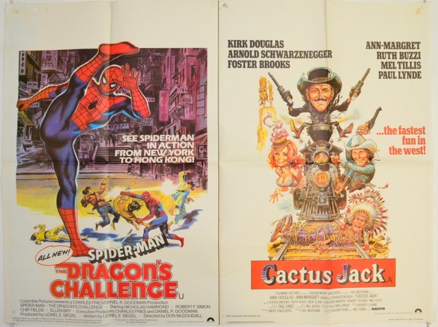 spider man dragons challenge cactus jack - cinema quad movie pos